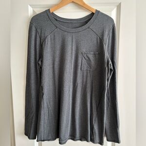 Lululemon Charcoal Long Sleeve Shirt with Pocket